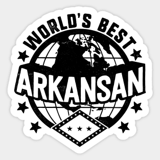 World's Best Arkansan Sticker